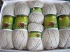 eco wool yarn,natural color hand knitting wool yarn