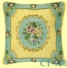 economic super quality fashional beauty flower blue and yellow comfortable plain printed sofa cushion cover CT-028