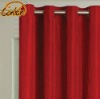 elaborate rod pocked taffeta curtain