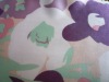 elastic printed polyester satin for minky fabric