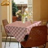 elegant 100% polyester plaid tablecloth table cloth