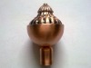 elegant antique color iron curtain rod finial /classical decor