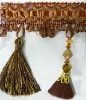 elegant curtain fringe with beads