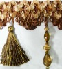 elegant curtain fringe with beads