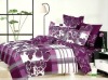 elegant design beautiful flowers printed 4 pcs bed sheets bedding set