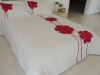 elegant embroidery and appliqued comforter set