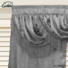 elegant fashionable gray polyester bedroom curtain