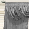 elegant fashionable gray polyester bedroom curtain