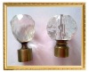 elegant glass curtain rod finials, crystal end ups