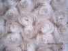 emboss swirl rose plush fabric