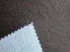 embossed fake suede fabric bonded with T/c