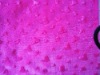 embossed polyester plush fabric
