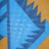 embossed textile fabric for advertisement flag