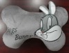 embroider rabbit neck pillow