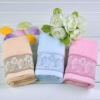 embroiderd cotton face towel