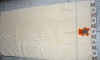 embroidered 100% cotton bath towel