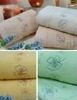 embroidered 100% cotton bath towel