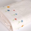 embroidered 100% cotton bath towel