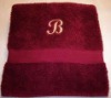 embroidered 100% cotton bath towel