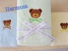 embroidered 100% cotton face towel