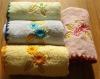 embroidered 100% cotton face towel