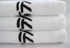 embroidered bath towel