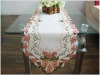 embroidered floral table runner