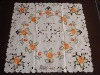 embroidered floral  tablecloth