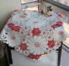 embroidered floral  tablecloth