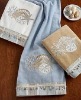 embroidered hotel towel