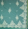 embroidered  lace table cloth