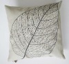 embroidered linen cushion