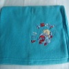 embroidered polar fleece baby  blanket