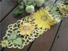 embroidered sunflower table runner