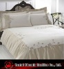 embroidered taffeta duvet cover set