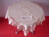 embroidered unicolor table cloth