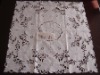 embroidered unicolor table cloth