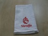 embroidered white face towel