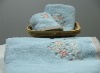 embroiderey bath towel