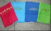 embroiderey bath towel stock