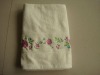 embroiderey terry bath towel