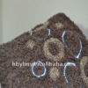 embroideried terry bath towel