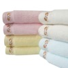 embroidery 100% cotton bath towels