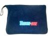 embroidery Polar Fleece Blanket with zip pouch