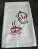 embroidery White hand towel face towel Kitchen Towels