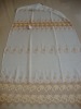 embroidery curtain fabric on linen ground fabric