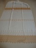 embroidery curtain fabric on linen ground fabric