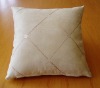 embroidery cushion / polyester suede cushion