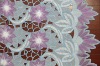 embroidery fabric design with flowers handwork