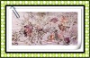 embroidery fabric for dress with handwork and diamond